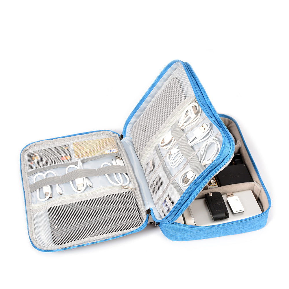 Premium Waterproof Travel Cable Organizer Bag – Electronics Accessories