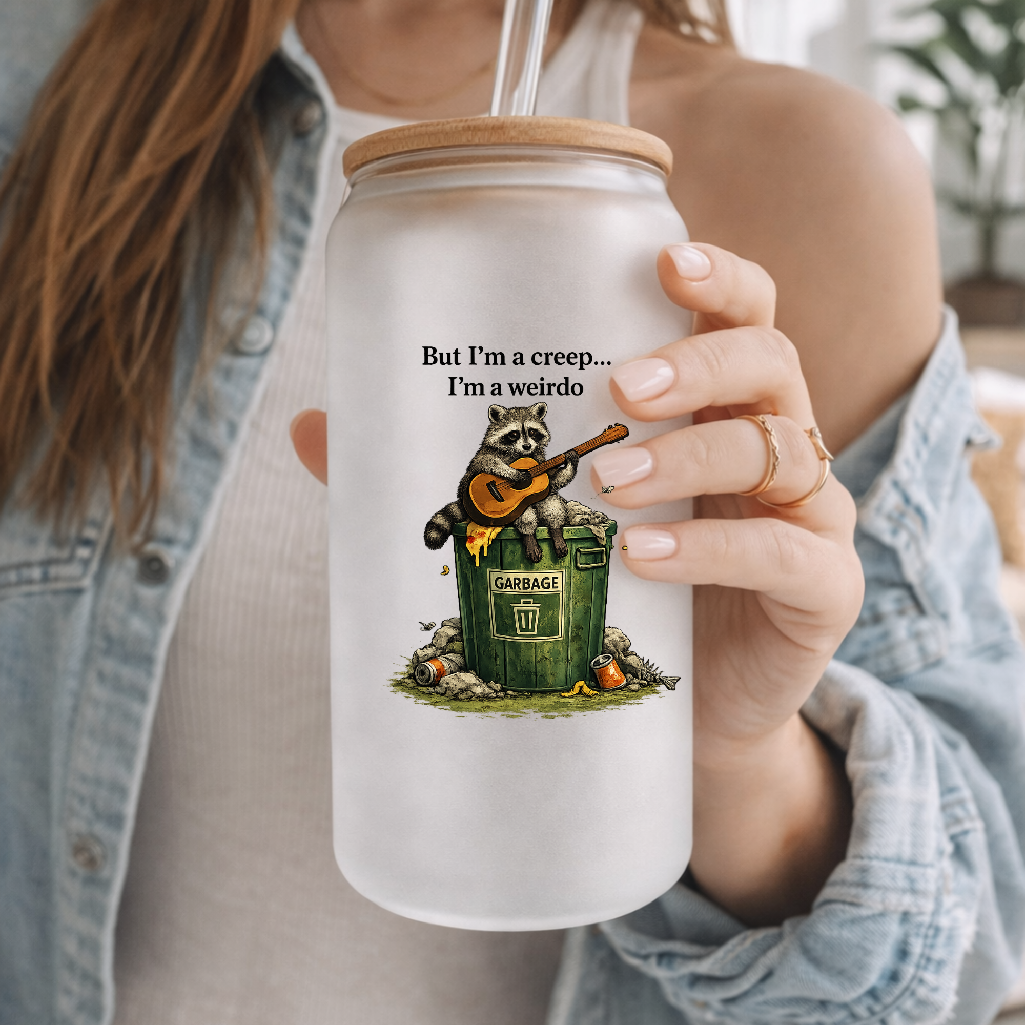 I’m a Weirdo” Frosted Can Glass – 16 oz by Handsome Sam's