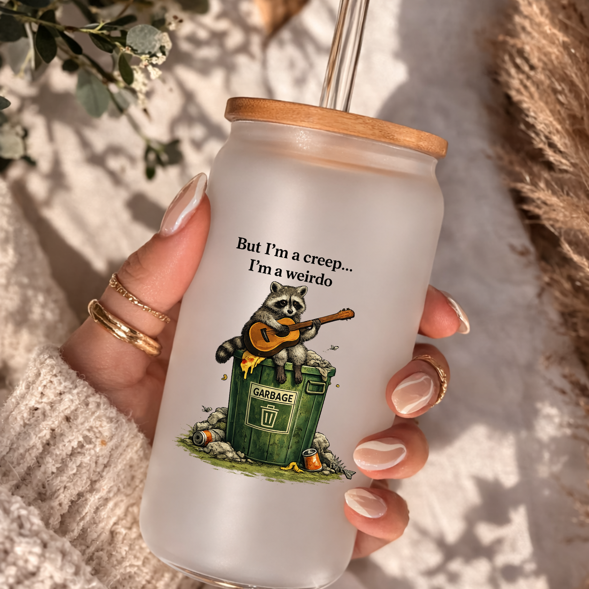 I’m a Weirdo” Frosted Can Glass – 16 oz by Handsome Sam's