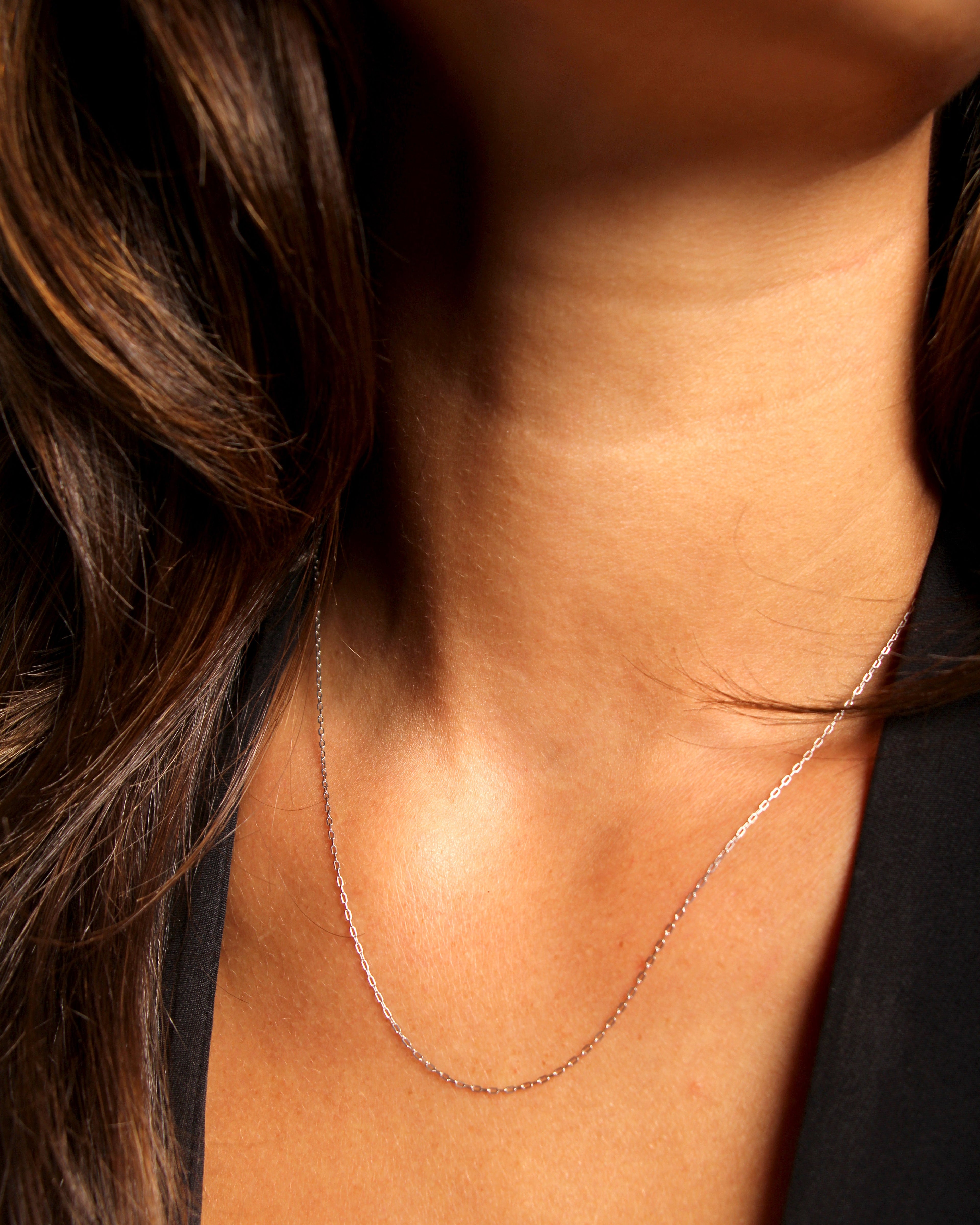Collar Cadena Lisbeth Plateado