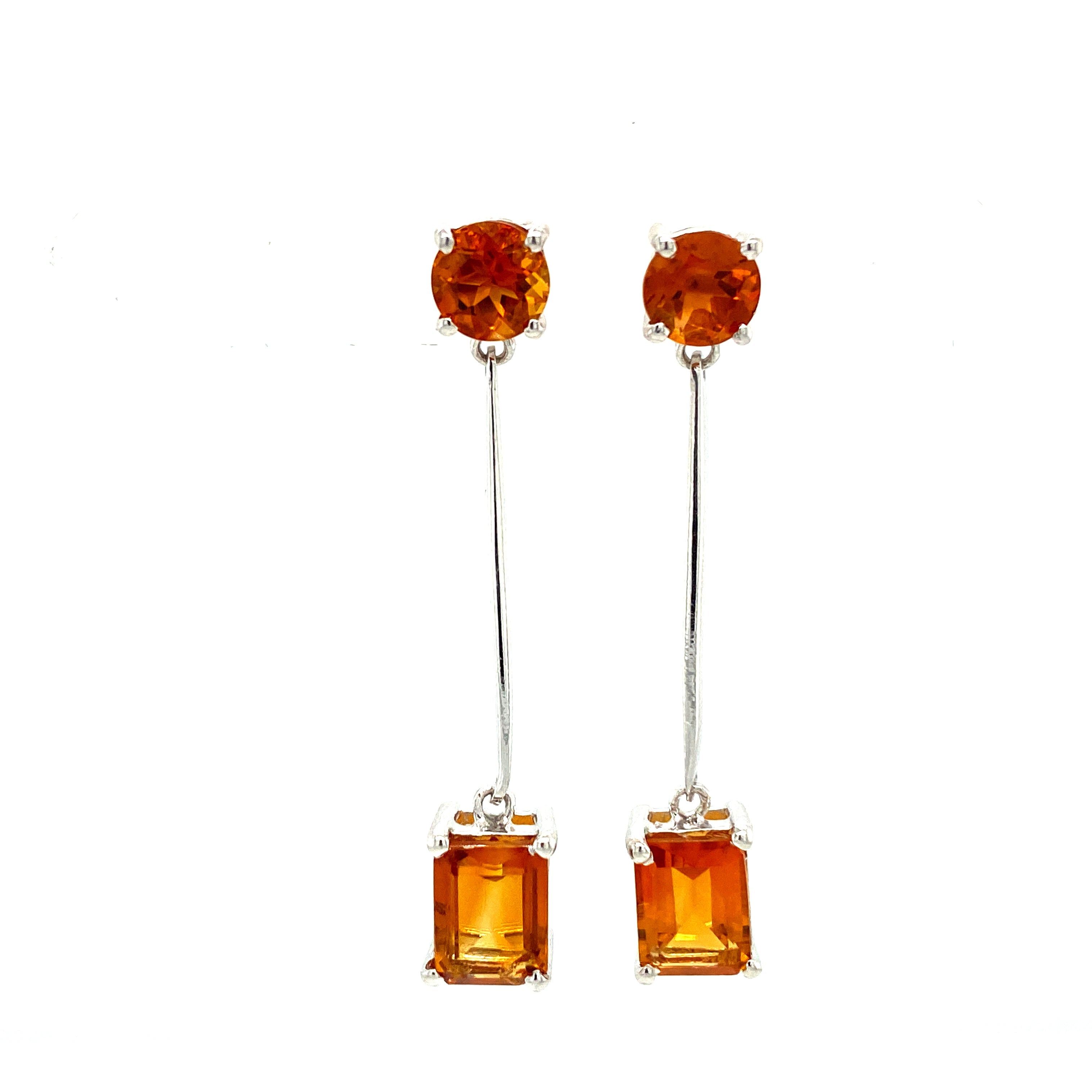 Citrine Earring in .925 Sterling Silver - KST 59588
