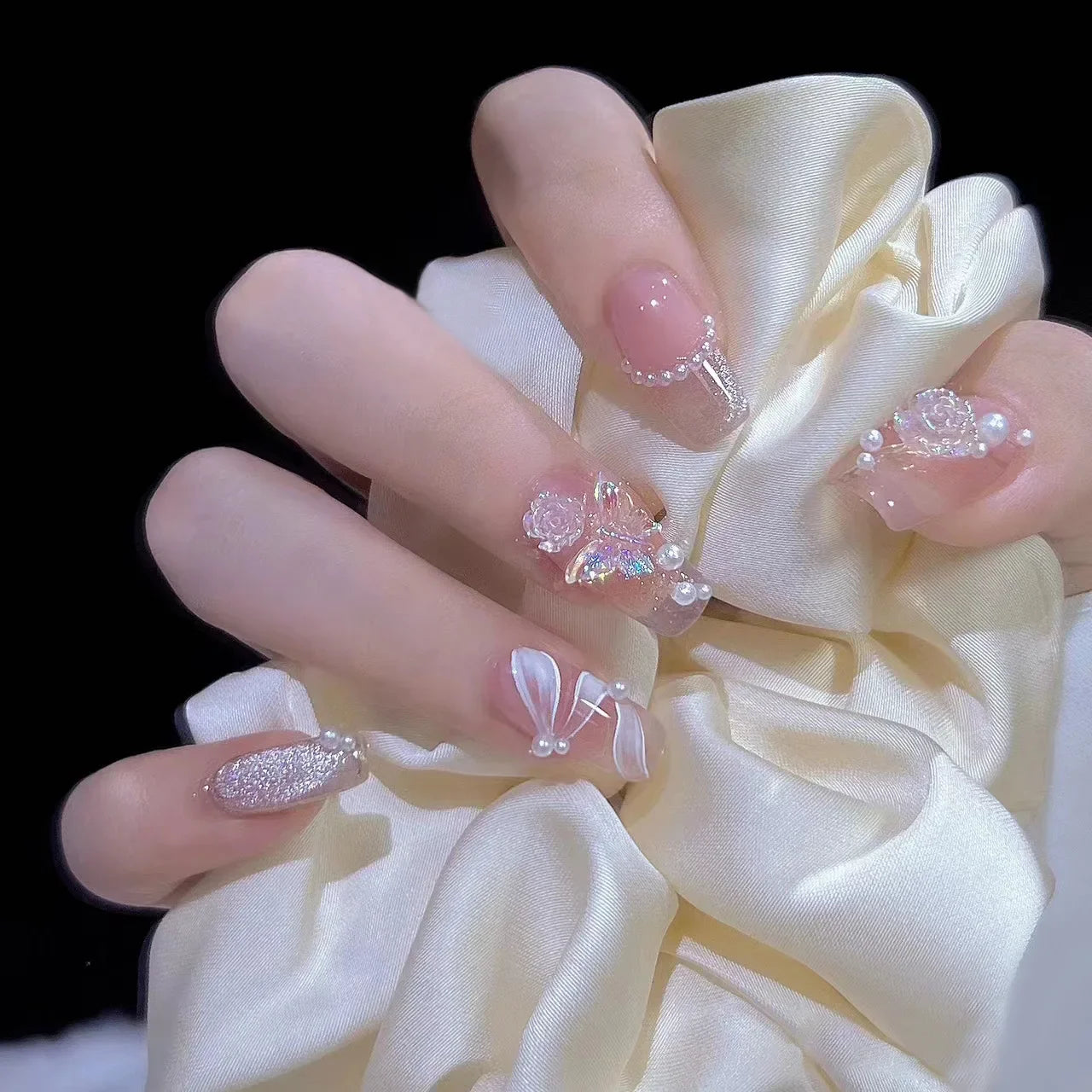 Medium Long Acrylic Fake Nails